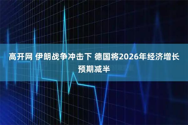 高开网 伊朗战争冲击下 德国将2026年经济增长预期减半