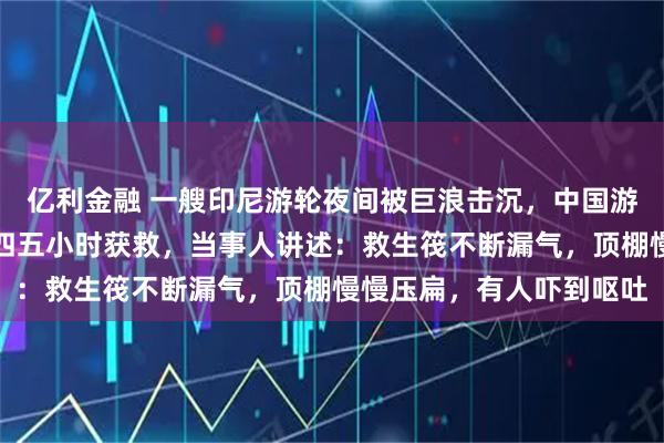 亿利金融 一艘印尼游轮夜间被巨浪击沉，中国游客乘救生筏在海上漂流四五小时获救，当事人讲述：救生筏不断漏气，顶棚慢慢压扁，有人吓到呕吐